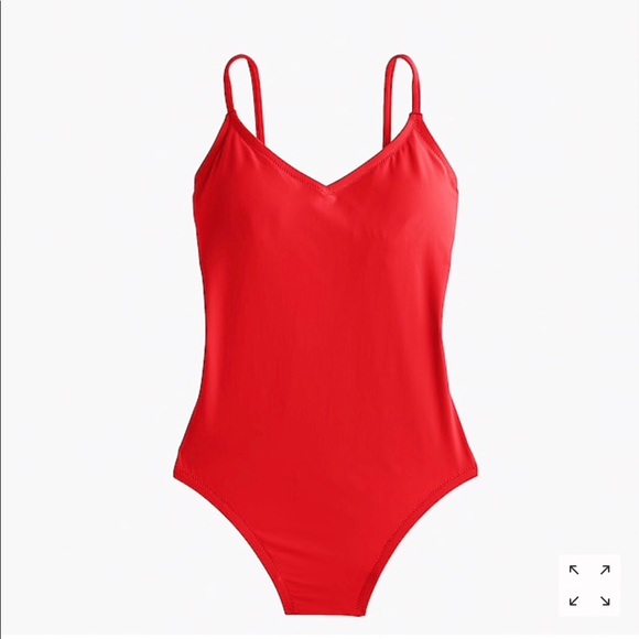 J. Crew Swim Classic Red One Piece Bathing Suit Poshmark